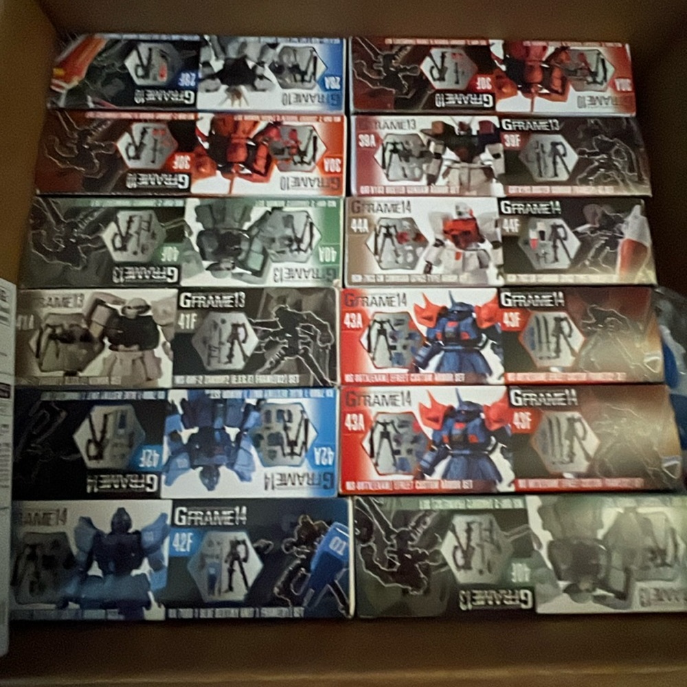 Bandai Gundam G-Frame Series 10 13 14 FA01 Sets - New/Unopened - $16 Each